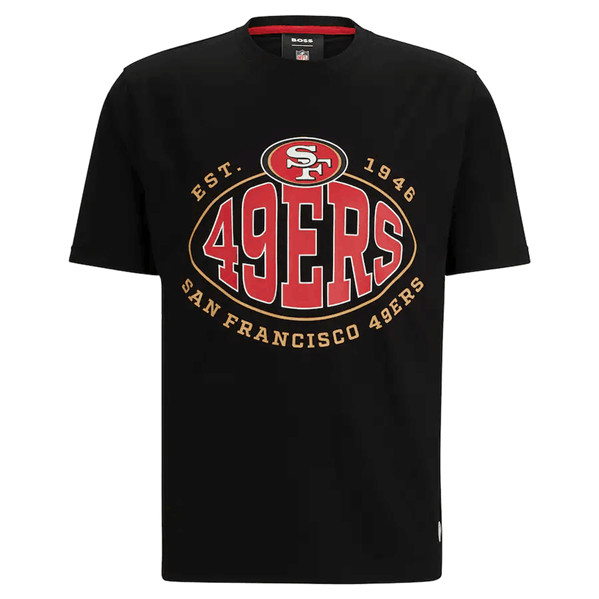 Men's San Francisco 49ers Black BOSS X Trap T-Shirt